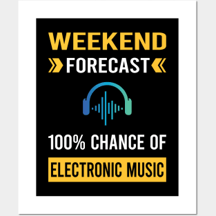 Weekend Forecast Electronic Music Posters and Art